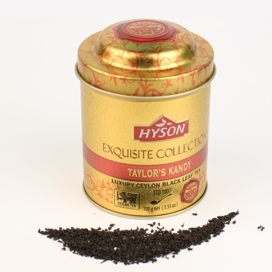 Juodoji arbata Hyson LUXURY LEAF TAYLORS KANDY 100g.